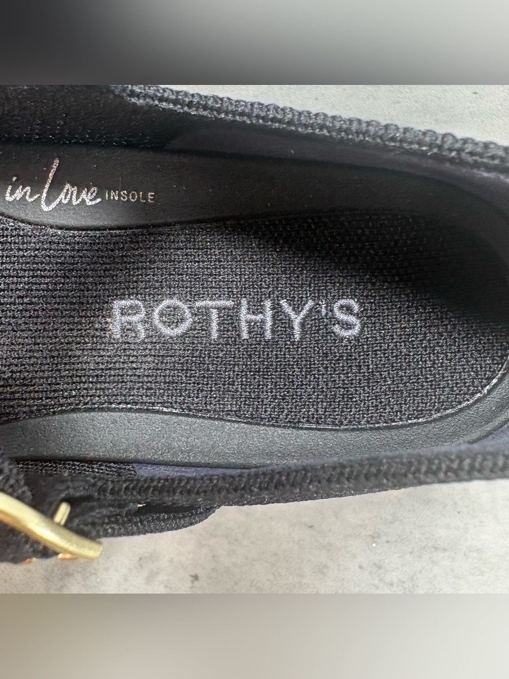 NEW Rothy's The T-Strap Mary Jane Knit Flats Shoes Womens Size 6.5 Black - Picture 2 of 10